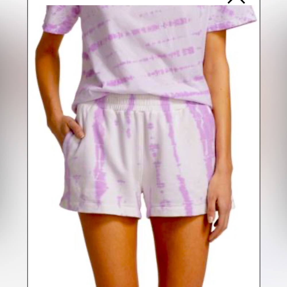 Monrow Tie dye ex boyfriend shorts